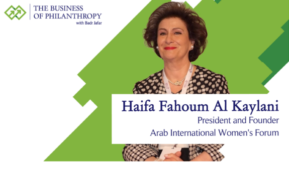AIWF President & Founder Haifa Al Kaylani speaks with Badr Jafar for 'The Business of Philanthropy' podcast